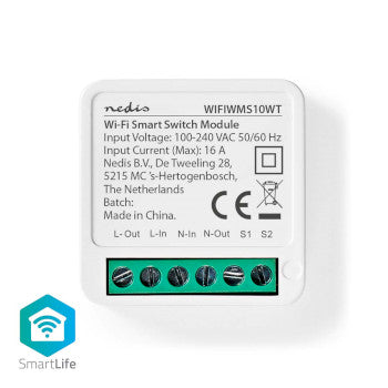 SmartLife Power Switch | Wi-Fi | 3680W | Terminal Connection | App available for: Android™ / IOS