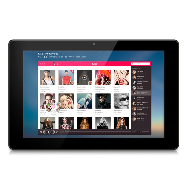 HSD1020T Touch Screen PC tutto in uno con supporto, 2 GB + 16 GB, 10,1 pollici IPS Android 8.1 RK3288 Octa Core fino a 1,5 GHz, supporto OTG e Bluetooth e WiFi, spina EU/US/UK, HSD1020T