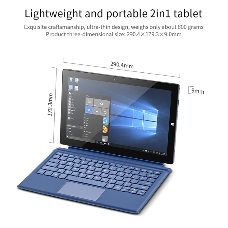Windows 10, Intel Gemini Lake N4120 Quad Core fino a 2,6 GHz, con tastiera e penna stilo, supporto WiFi dual band, Bluetooth e scheda micro SD, 8GB+128GB+256GB