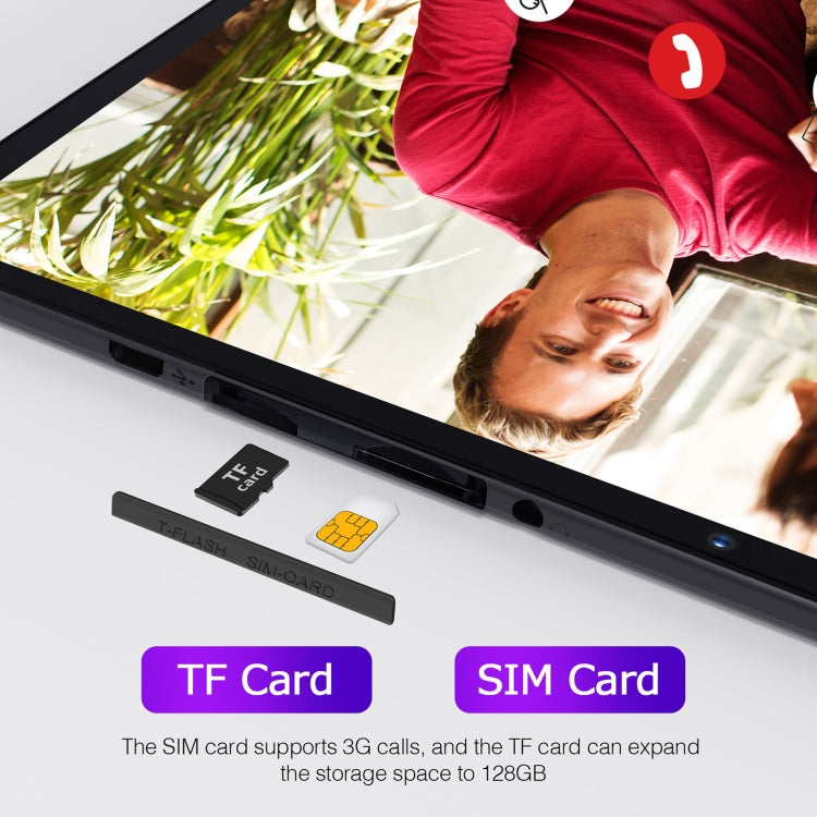 CPU Android 10 SC7731E Quad Core da 1,3 GHz, supporto WiFi/Bluetooth 2,4 G, versione globale con Google Play, spina USA, M10 3G