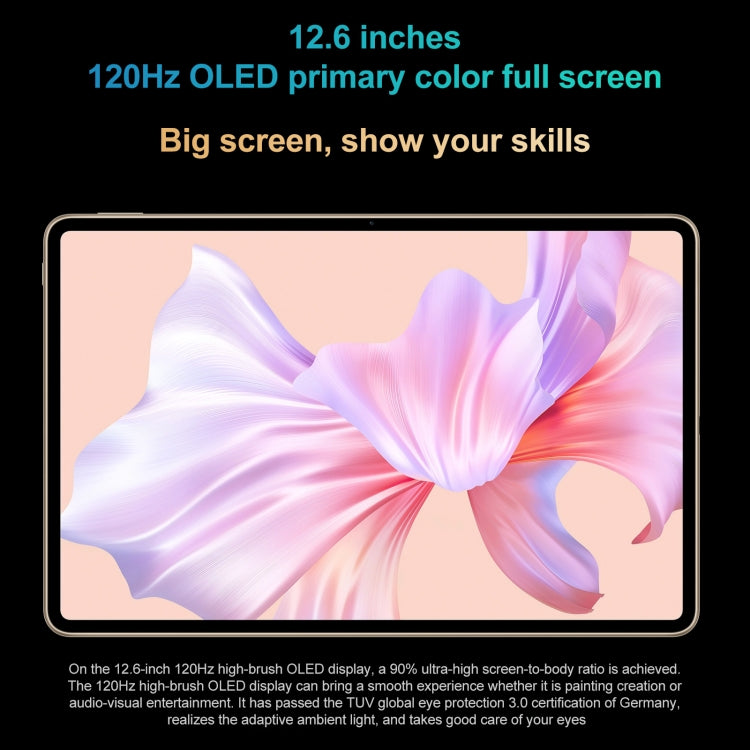 Tablet HarmonyOS 3 Kirin 9000E 8GB 128GB OLED 12,6"