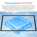 Android 8.1 MTK6750 Octa Core, supporto Dual SIM, Wi-Fi, Bluetooth, GPS