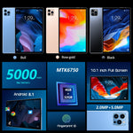 Android 8.1 MTK6750 Octa Core, supporto Dual SIM, Wi-Fi, Bluetooth, GPS