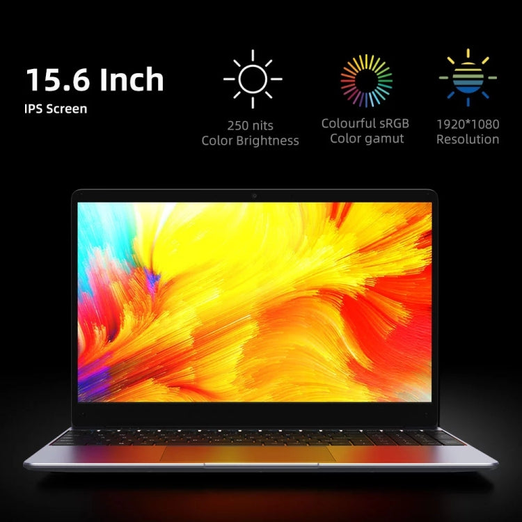 Windows 10, Intel Celeron J4125 Quad Core fino a 2,7 GHz, Supporto WiFi / Bluetooth / Estensione scheda TF / Mini HDMI (Grigio scuro), HeroBook Plus 8GB+256GB