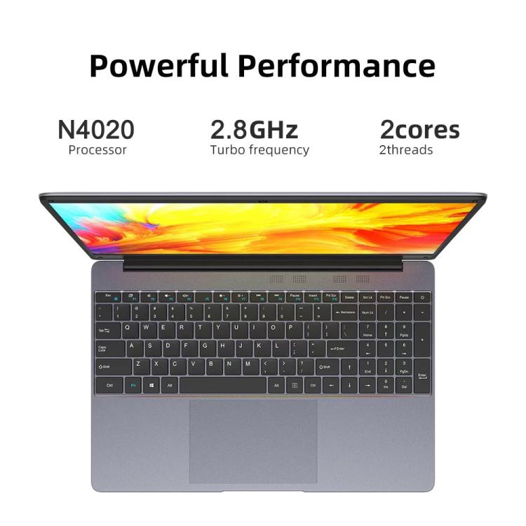 Windows 10, Intel Celeron J4125 Quad Core fino a 2,7 GHz, Supporto WiFi / Bluetooth / Estensione scheda TF / Mini HDMI (Grigio scuro), HeroBook Plus 8GB+256GB
