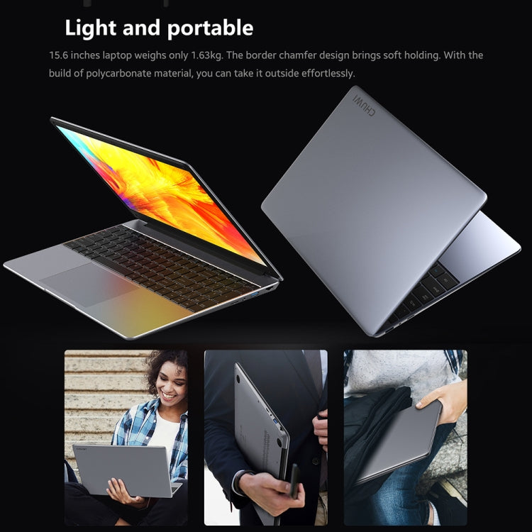 Windows 10, Intel Celeron J4125 Quad Core fino a 2,7 GHz, Supporto WiFi / Bluetooth / Estensione scheda TF / Mini HDMI (Grigio scuro), HeroBook Plus 8GB+256GB