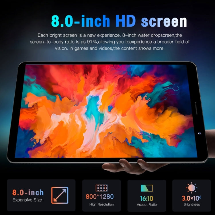 Tablet Android 8" MTK6582 Quad Core 3G GPS OTG