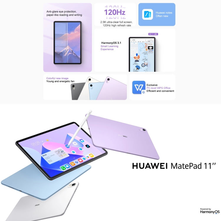 Tablet HarmonyOS 3.1 Snapdragon 865 8GB 128GB 11" FHD+