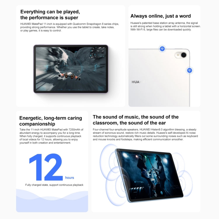 Tablet HarmonyOS 3.1 Snapdragon 865 8GB 128GB 11" FHD+