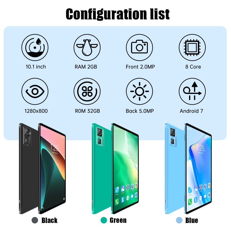 Tablet Android 7.0 MTK6735 Quad-core 10,1" 2GB 32GB
