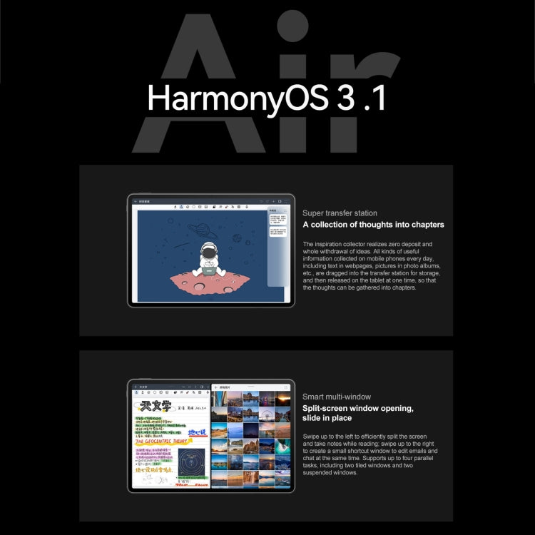 HarmonyOS 3.1 Qualcomm Snapdragon 888 Octa Core, supporta Dual WiFi / BT / GPS, non supporta Google Play, 8GB+256GB