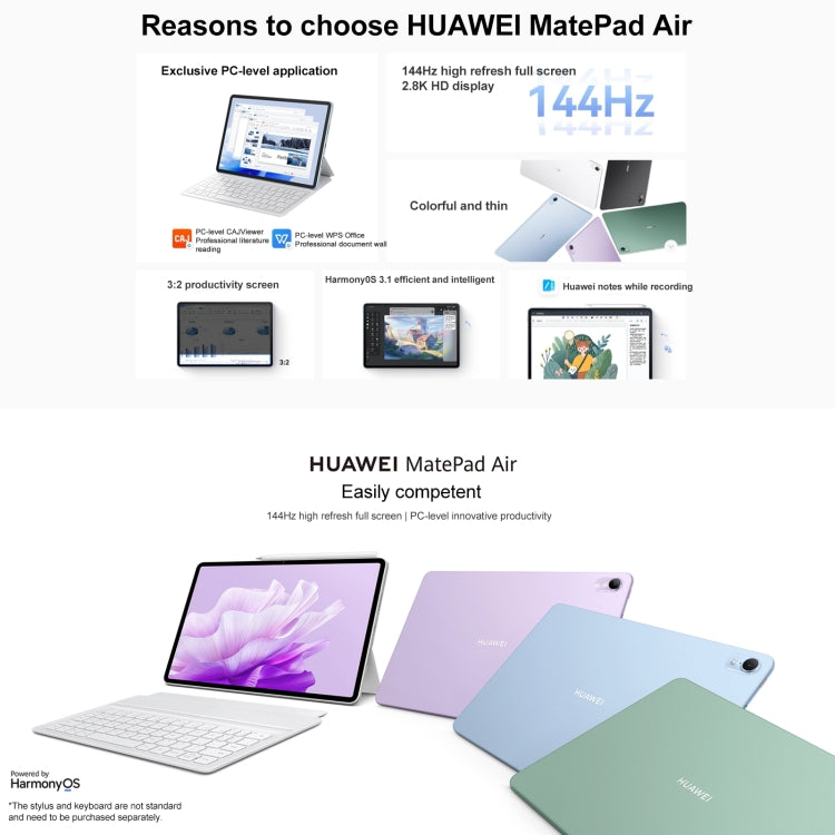 Tablet HarmonyOS 3.1 Qualcomm Snapdragon 888 8GB 256GB