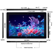 Windows 10, Intel Celeron J3455 Quad Core, supporto TF Card e HDMI e Bluetooth e Dual WiFi, con tastiera, J3455 8GB+128GB with Keyboard