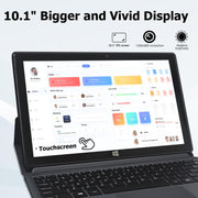 Windows 10, Intel Celeron J3455 Quad Core, supporto TF Card e HDMI e Bluetooth e Dual WiFi, con tastiera, J3455 8GB+128GB with Keyboard