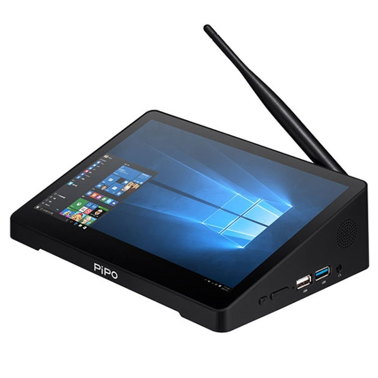 Windows 10 Intel Celeron J4125 Quad Core fino a 2,7 GHz, supporto WiFi e BT e scheda TF e HDMI e RJ45, spina americana, H10PRO 16GB+128GB+512GB