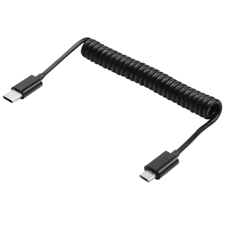 Cavo a spirale Micro USB a USB-C 1 m per dati e ricarica