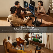 Router WiFi originale Xiaomi 10 Gigabit Tri-Band Wireless Mesh Ripetitore di accelerazione del gioco di rete, spina americana, 10 Gigabit