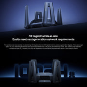 Router WiFi originale Xiaomi 10 Gigabit Tri-Band Wireless Mesh Ripetitore di accelerazione del gioco di rete, spina americana, 10 Gigabit