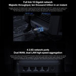 Router WiFi originale Xiaomi 10 Gigabit Tri-Band Wireless Mesh Ripetitore di accelerazione del gioco di rete, spina americana, 10 Gigabit