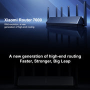 Originale Xiaomi WiFi Router 7000 Amplificatore di segnale indipendente a 8 canali Memoria da 1 GB, spina americana, BE7000