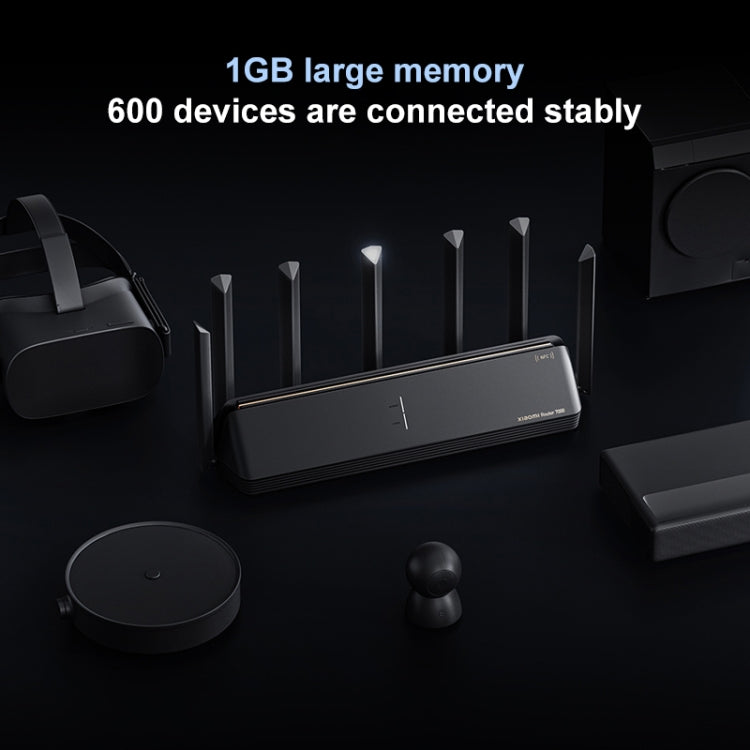 Originale Xiaomi WiFi Router 7000 Amplificatore di segnale indipendente a 8 canali Memoria da 1 GB, spina americana, BE7000