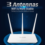Router WiFi Tenda F3 Wireless 2.4GHz 300Mbps con antenne esterne 3*5dBi, F3
