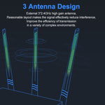 Router WiFi Tenda F3 Wireless 2.4GHz 300Mbps con antenne esterne 3*5dBi, F3