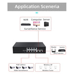 COMFAST CF-SG181P Switch Ethernet POE Gigabit a 10 porte Monitoraggio larghezza di banda backplane da 20 Gbps