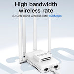 VONETS VAR600-H Ripetitore WiFi bridge wireless 600 Mbps, con set di adattatori CC, With DC Adapter Set