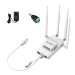 VONETS VAR600-H Ripetitore WiFi Bridge Wireless 600Mbps, con alimentatore + set di adattatori CC, With Power Adapter + DC Adapter Set