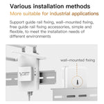 VONETS VAR600-H Ripetitore WiFi Bridge Wireless 600Mbps, con alimentatore + set di adattatori CC, With Power Adapter + 4 Antennas + DC Adapter Set