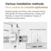 VONETS VAR1200-H Ripetitore WiFi dual-band per antenna esterna bridge wireless 1200 Mbps, con 4 antenne + set adattatore CC, VAR1200-H With 4 Antennas + DC Adapter Set