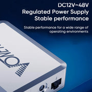 VONETS VS500 Switch Gigabit Ethernet a 5 porte con adattatore CC + set di fibbie di fissaggio su guida, VS500 with DC Adapter + Rail Fixing Buckle Set