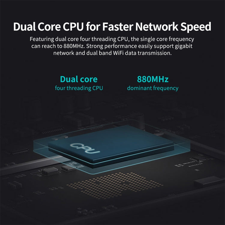Router WiFi originale Xiaomi 4A Smart APP Control AC1200 1167 Mbps 128 MB 2,4 GHz e 5 GHz Dual-core CPU Porta Gigabit Ethernet Ripetitore router wireless con 4 antenne, supporto Web e Android e iOS, spina americana, 4A (Dual-core CPU)