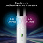 COMFAST CF-EW74 1200 Mbs Amplificatore di segnale a doppia frequenza impermeabile per esterni Ripetitore router wireless Stazione base WIFI con 2 antenne, CF-EW74
