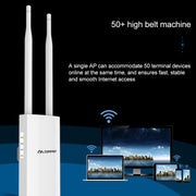 COMFAST CF-EW72 1200 Mbs Amplificatore di segnale impermeabile per esterni Ripetitore router wireless Stazione base WIFI con 2 antenne, CF-EW72 North American Edition