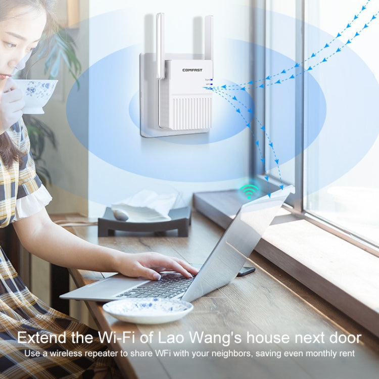 COMFAST CF-N300 300Mbps Wireless WIFI Amplificatore di segnale Ripetitore Booster Router di rete con 2 antenne, CF-N300