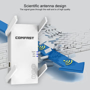 COMFAST CF-AC2100 2100Mbps Wireless WIFI Amplificatore di Segnale Ripetitore Booster Router di Rete con 4 Antenne, Spina UK, CF-AC2100, EU Plug, CF-AC2100, UK Plug