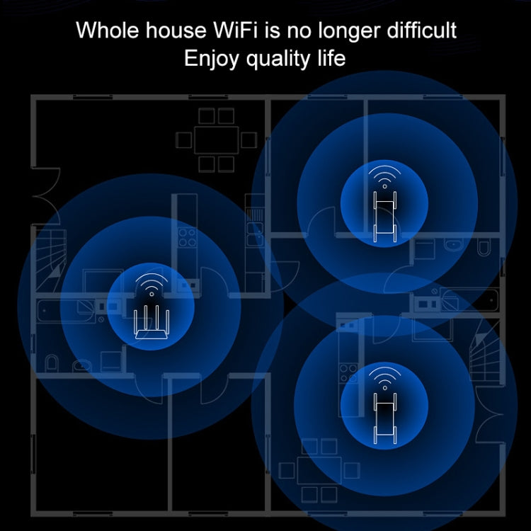COMFAST CF-AC2100 2100Mbps Wireless WIFI Amplificatore di Segnale Ripetitore Booster Router di Rete con 4 Antenne, Spina UK, CF-AC2100, EU Plug, CF-AC2100, UK Plug
