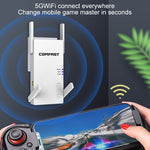 COMFAST CF-AC2100 2100Mbps Wireless WIFI Amplificatore di Segnale Ripetitore Booster Router di Rete con 4 Antenne, Spina UK, CF-AC2100, EU Plug, CF-AC2100, UK Plug