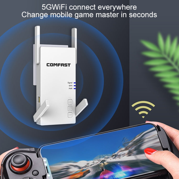 COMFAST CF-AC2100 2100Mbps Wireless WIFI Amplificatore di Segnale Ripetitore Booster Router di Rete con 4 Antenne, Spina UK, CF-AC2100, EU Plug, CF-AC2100, UK Plug