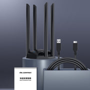 COMFAST CF-WU785AC 1300Mbps Dual-band WiFi Adattatore di rete USB con 4 antenne, CF-WU785AC