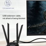 COMFAST CF-WU785AC 1300Mbps Dual-band WiFi Adattatore di rete USB con 4 antenne, CF-WU785AC