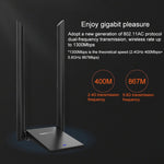 COMFAST CF-WU782ACV2 1300Mbps Dual-band Wifi Adattatore di rete USB con 2 antenne, CF-WU782ACV2