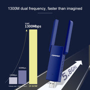 COMFAST CF-927B 1300Mbps Dual-band Bluetooth Wifi Adattatore di rete USB, CF-927B
