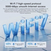 Xiaomi Router BE5000 WiFi 7 MLO 2.4GHz 5.0GHz Dual Band 2.5G Porta 512MB RAM Ripetitore, Spina USA, BE5000