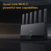 Xiaomi Router BE6500 WiFi 7 2.4GHz 5.0GHz Dual Band 4-Core 2.5G Porta, Spina USA, BE6500