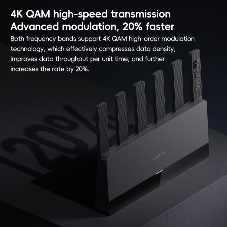 Xiaomi Router BE6500 WiFi 7 2.4GHz 5.0GHz Dual Band 4-Core 2.5G Porta, Spina USA, BE6500