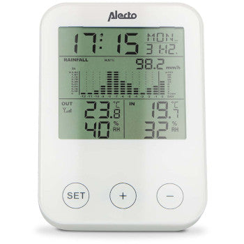 Weather station with wireless sensor Black / Grey