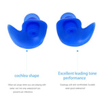 2 paia di tappi per le orecchie morbidi Tappi per le orecchie impermeabili in silicone ambientale Tappi per le orecchie a prova di polvere Immersioni Sport acquatici Accessori per il nuoto, Soft Ear Plugs(Yellow), Soft Ear Plugs(Blue)                  ...